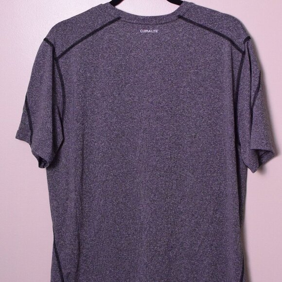 Men's Adidas Techfit Fitted Grey Climalite Short Sleeve Athletic Shirt - Size L - Picture 5 of 6